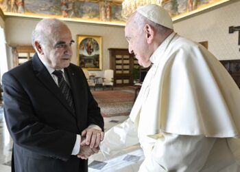 L’incontro in Vaticano tra Papa Francesco e il Presidente di Malta George Vella