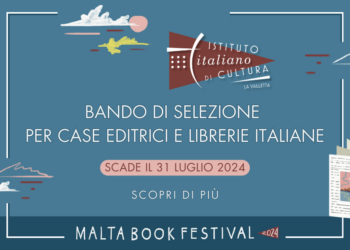 Bando di selezione rivolto a case editrici e librerie italiane per il Malta Book Festival 2024