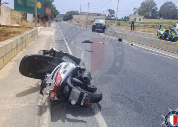 Scontro auto-moto a Burmarrad, 57enne gravemente ferito