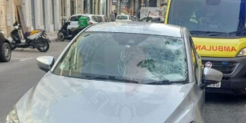 Donna falciata da un’auto a Gzira