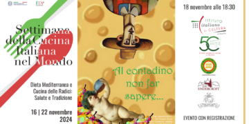 Dal 16 al 22 novembre al via la nona edizione della Settimana della Cucina Italiana nel Mondo