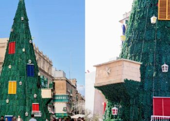 L’albero di Natale della “discordia” a Valletta è costato quasi 19.500 euro