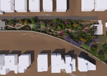 Lavori in corso nel cuore di Pembroke che presto accoglierà il nuovo “polmone verde” della città