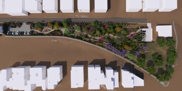 Lavori in corso nel cuore di Pembroke che presto accoglierà il nuovo “polmone verde” della città