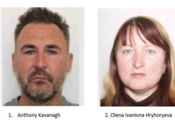 Anthony Kavanagh e Olena Ivanivna Hryhoryeva