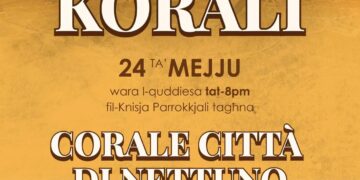 La Corale Città di Nettuno vola a Malta per un concerto nella chiesa di Sant’Anna
