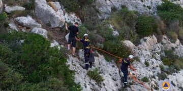 Escursionisti tratti in salvo dalla Protezione Civile a Wied Babu