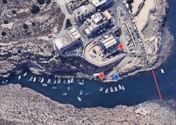 Mare inquinato a Wied iz-Zurrieq: scatta il divieto di balneazione