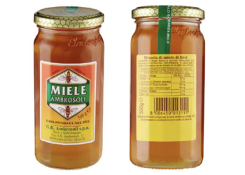 Allerta alimentare, ritirato lotto di miele Ambrosoli per rischio chimico