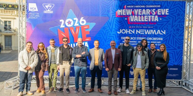 Valletta si prepara a salutare il 2025: musica, spettacoli e fuochi d’artificio nel cuore della capitale