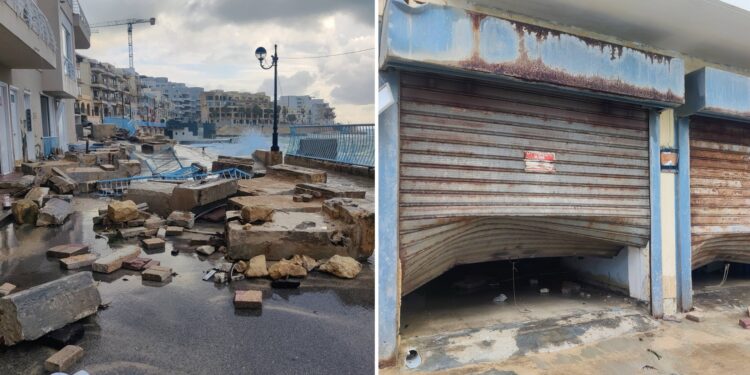 La furia di Harry si placa, Marsascala cura le ferite di «una devastazione senza precedenti»