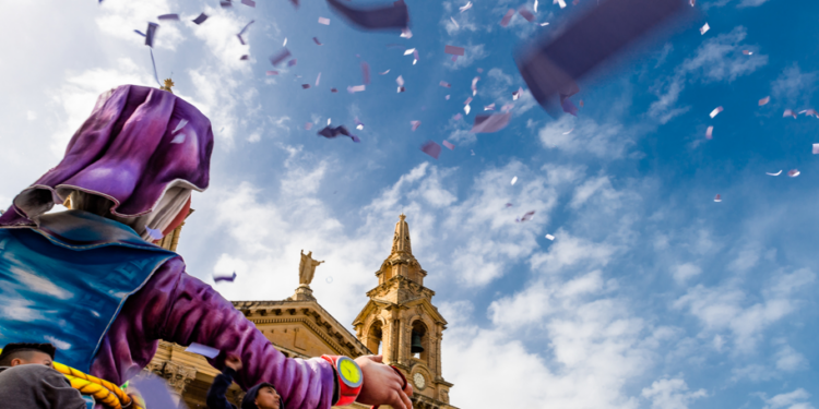 carnevale, vento, coriandoli,