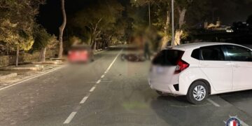 Schianto tra tre veicoli a Zejtun, ferito un motociclista