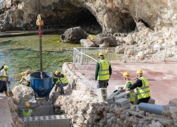 Ghar Lapsi, avanti con i lavori di ripristino dopo la tempesta