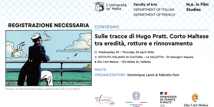 Corto Maltese, tra mito e modernità: il primo convegno a Valletta ne riscopre l’eredità