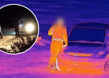 Sorpresi di notte con fucili subacquei, travolgono un funzionario e scappano