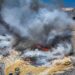 Incendio all’impianto WasteServ di Maghtab: rogo sotto controllo, nessun ferito
