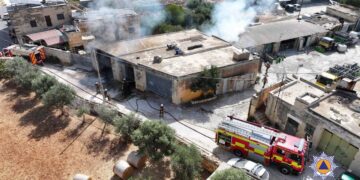 Mattinata di “fuoco”: due interventi della Protezione Civile tra Marsascala e Mtarfa