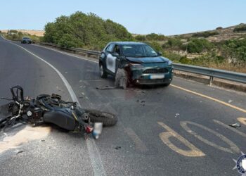 Scontro tra auto e moto a Mgarr, 27enne finisce in ospedale