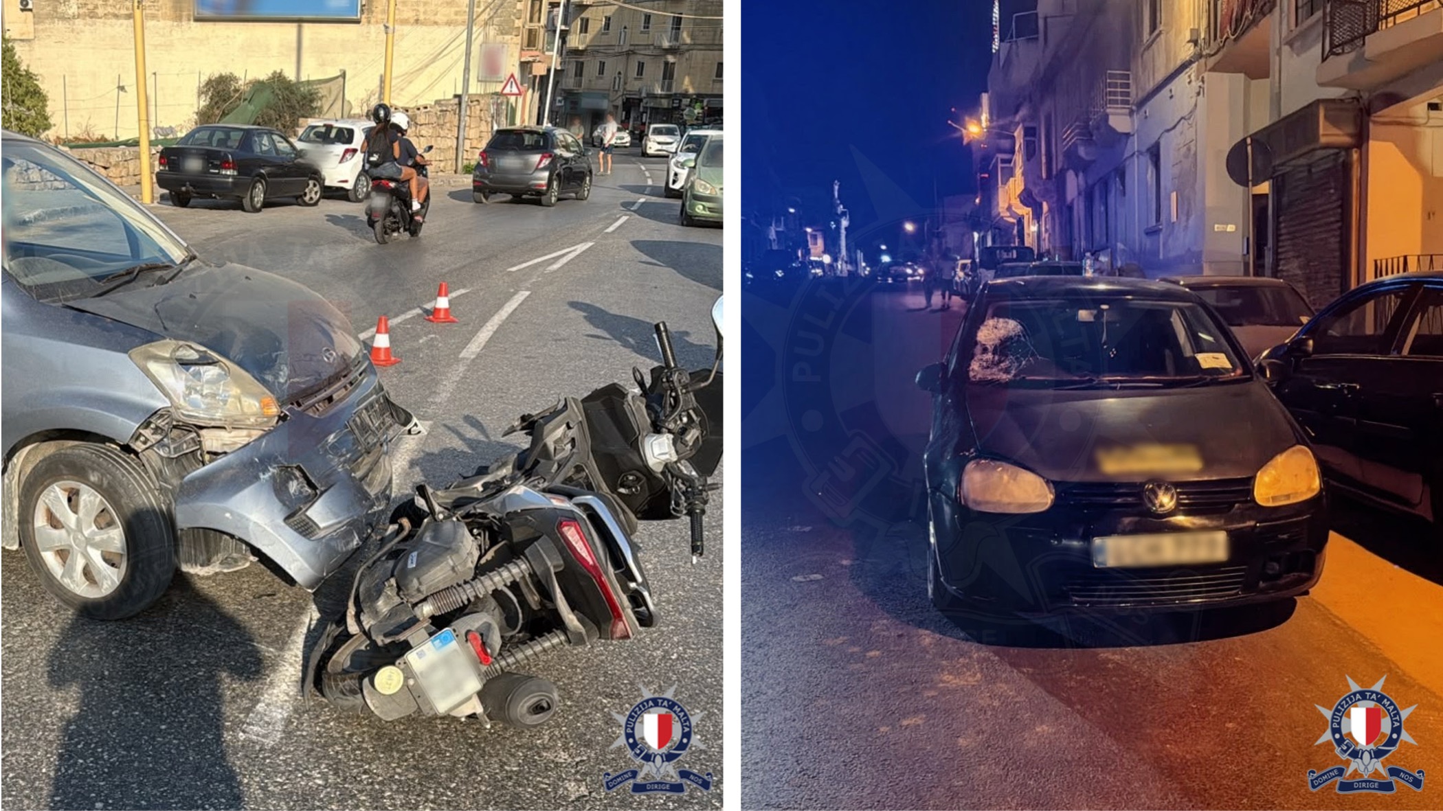 Doppio incidente sulle strade locali: grave una donna, ferito un motociclista
