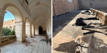 Rabat, crolla parte del tetto dello storico chiostro: i domenicani chiedono aiuto per salvarlo