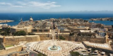 valletta, fontana, tritoni, malta
