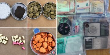 Altro scacco al narcotraffico: sequestrate cocaina, ecstasy e droghe sintetiche, cinque arresti